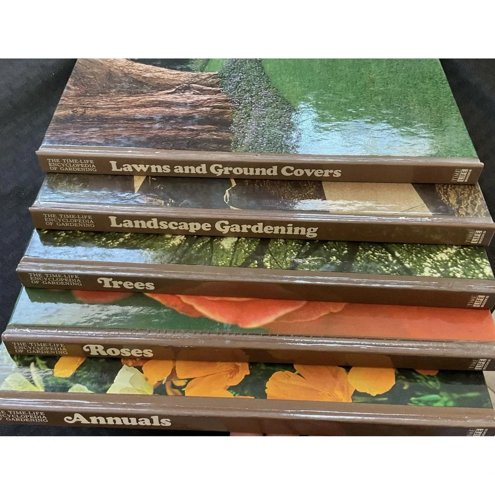 Vintage Time-Life Encyclopedia of Gardening Book Lot‎ Annuals Roses Trees